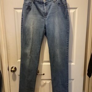 Chico's Women's Blue Straight Leg Jeans